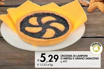 CROSTATA DI LAMPONI O MIRTILLI E GRANO SARACENO g 400