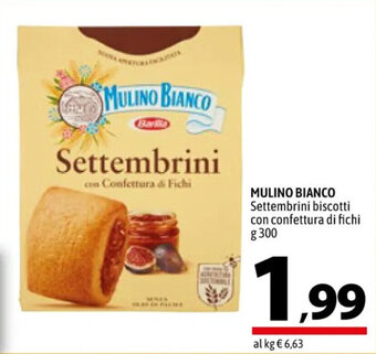 A&O MULINO BIANCO Settembrini biscotti con confettura di fichi g 300 offerta
