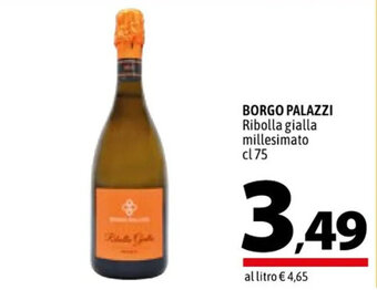 A&O BORGO PALAZZI Ribolla gialla millesimato cl 75 offerta