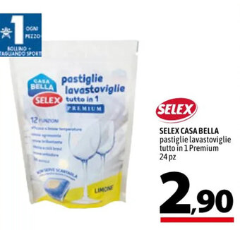 A&O SELEX CASA BELLA pastiglie lavastoviglie tutto in 1 Premium 24 pz offerta