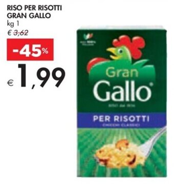 Bennet RISO PER RISOTTI GRAN GALLO kg 1 offerta