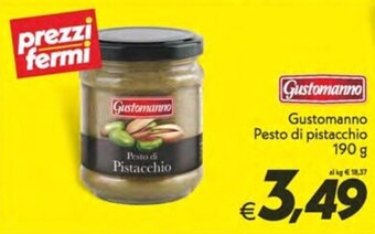 Iper Super Conveniente Gustomanno Pesto di pistacchio 190 g offerta