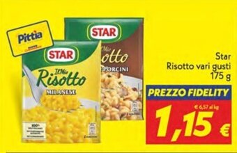 Iper Super Conveniente Star Risotto vari gusti 175 g offerta