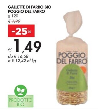 GALLETTE DI FARRO BIO POGGIO DEL FARRO g 120