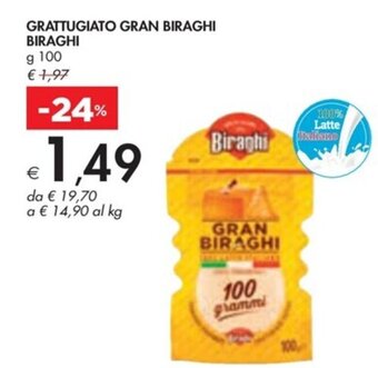 Bennet GRATTUGIATO GRAN BIRAGHI BIRAGHI g 100 offerta