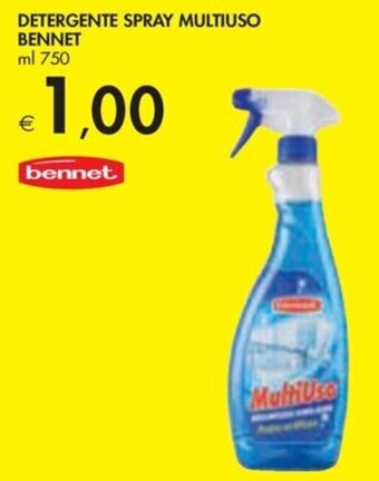 Bennet DETERGENTE SPRAY MULTIUSO BENNET ml 750 offerta