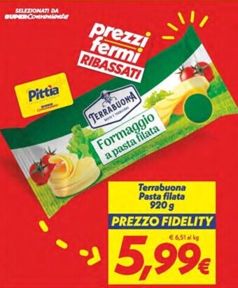 Iper Super Conveniente Terrabuona Pasta filata 920 g offerta