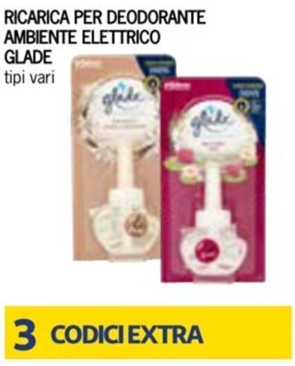 Bennet RICARICA PER DEODORANTE AMBIENTE ELETTRICO GLADE tipi vari offerta