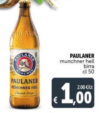 Deco Supermercati PAULANER munchner hell birra cl 50 offerta
