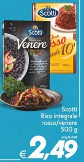 Iper Super Conveniente Scotti Riso integrale rosso/venere 500 g offerta