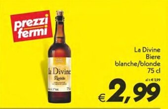 La Divine Biere blanche/blonde 75 cl