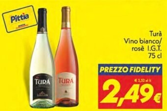 Iper Super Conveniente Turà Vino bianco/ rosè I.G.T. 75 cl offerta