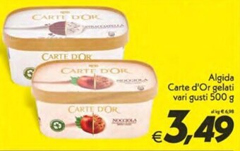 Iper Super Conveniente Algida Carte d'Or gelati vari gusti 500 g offerta