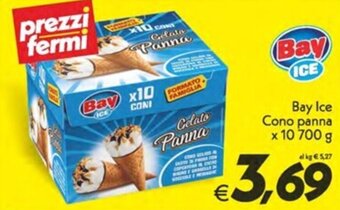 Iper Super Conveniente Bay Ice Cono panna x 10 700 g offerta