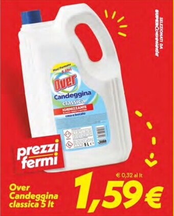 Iper Super Conveniente Over Candeggina classica 5 lt offerta