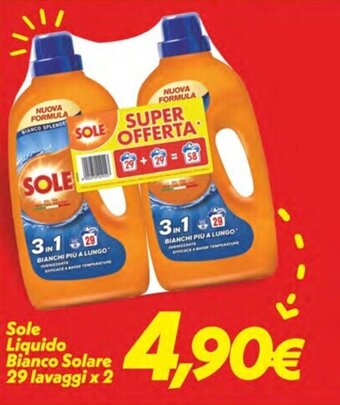 Iper Super Conveniente Sole Liquido Bianco Solare 29 lavaggi x 2 offerta