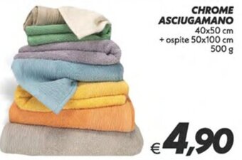 Iper Super Conveniente CHROME ASCIUGAMANO 40x50 cm offerta