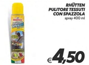 RHÜTTEN PULITORE TESSUTI CON SPAZZOLA  spray 400 ml