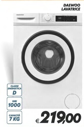 Iper Super Conveniente DAEWOO LAVATRICE offerta