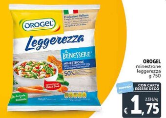 Deco Supermercati OROGEL minestrone leggerezza g 750 offerta