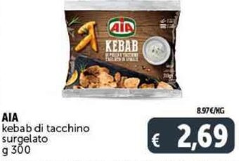 Deco Supermercati AIA kebab di tacchino surgelato g 300 offerta