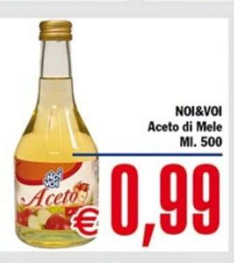 Conte Supermercati NOI&VOI Aceto di Mele ML.500 offerta