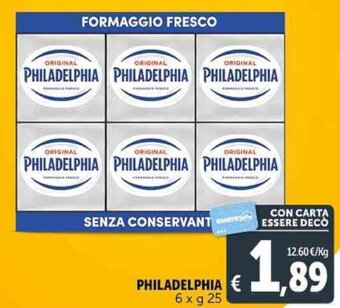 Deco Supermercati PHILADELPHIA 6 x g 25 offerta