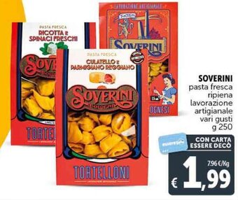 Deco Supermercati SOVERINI pasta fresca ripiena lavorazione artigianale g 250 offerta