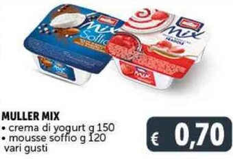Deco Supermercati MULLER MIX crema di yogurt g 150 offerta