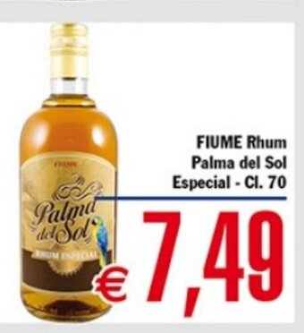 Conte Supermercati FIUME Rhum Palma del Sol Especial CL. 70 offerta