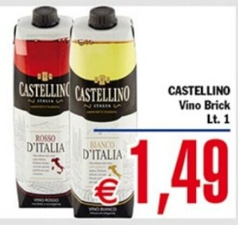 Conte Supermercati CASTELLINO Vino Brick Lt.1 offerta