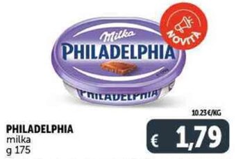 Deco Supermercati PHILADELPHIA milka g 175 offerta