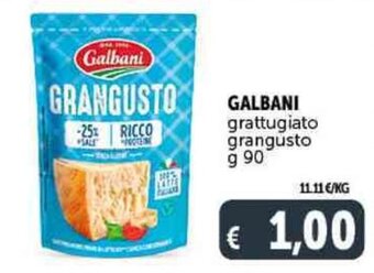 Deco Supermercati GALBANI grattugiato grangusto g 90 offerta
