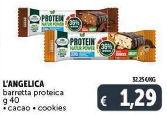 Deco Supermercati L'ANGELICA barretta proteica g 40 offerta