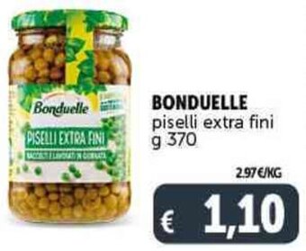 Deco Supermercati BONDUELLE piselli extra fini g 370 offerta