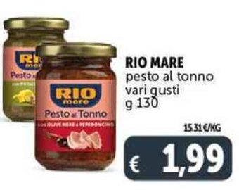 Deco Supermercati RIO MARE pesto al tonno g 130 offerta