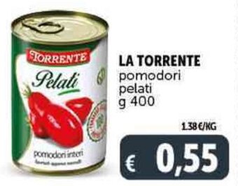 Deco Supermercati LA TORRENTE pomodori pelati g 400 offerta