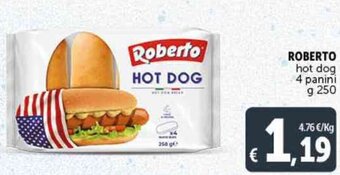 ROBERTO hot dog 4 panini g 250