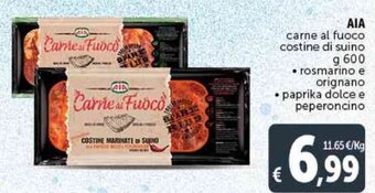 Deco Supermercati AIA carne al fuoco costine di suino g 600 offerta