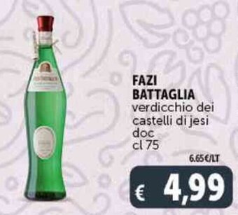 Deco Supermercati FAZI BATTAGLIA verdicchio dei castelli di jesi doc cl 75 offerta