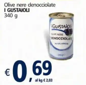 I Gustaioli Olive nere denocciolate 340g