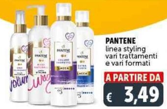 Deco Supermercati PANTENE linea styling vari trattamenti offerta