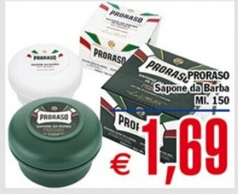 Conté Supermercati PRORASO Sapone da Barba Ml. 150 offerta