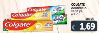 Deco Supermercati COLGATE dentifricio ml 75 offerta