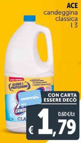 Deco Supermercati ACE candeggina classica l 3 offerta