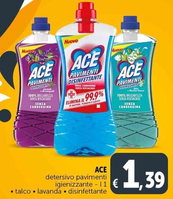ACE detersivo pavimenti igienizzante l 1