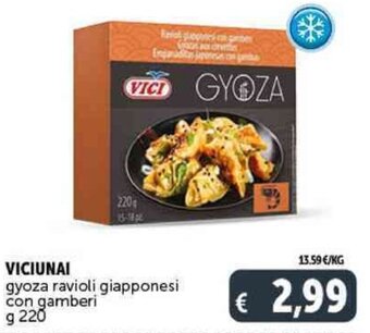 VICIUNAI gyoza ravioli giapponesi con gamberi g 220