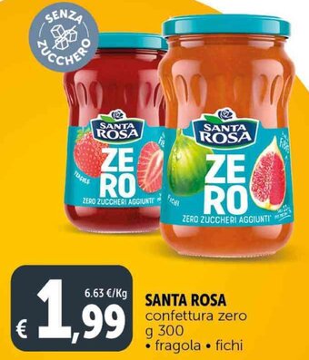 Deco Supermercati SANTA ROSA confettura zero g 300 offerta