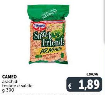 Deco Supermercati CAMEO arachidi tostate e salate g 300 offerta
