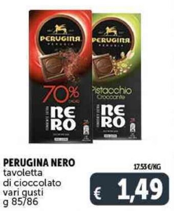 Deco Supermercati PERUGINA NERO tavoletta di cioccolato g 85/86 offerta